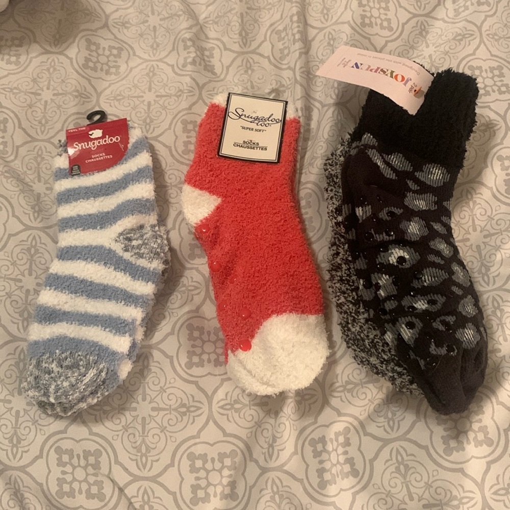 3 Different Sets of Fuzzy Socks